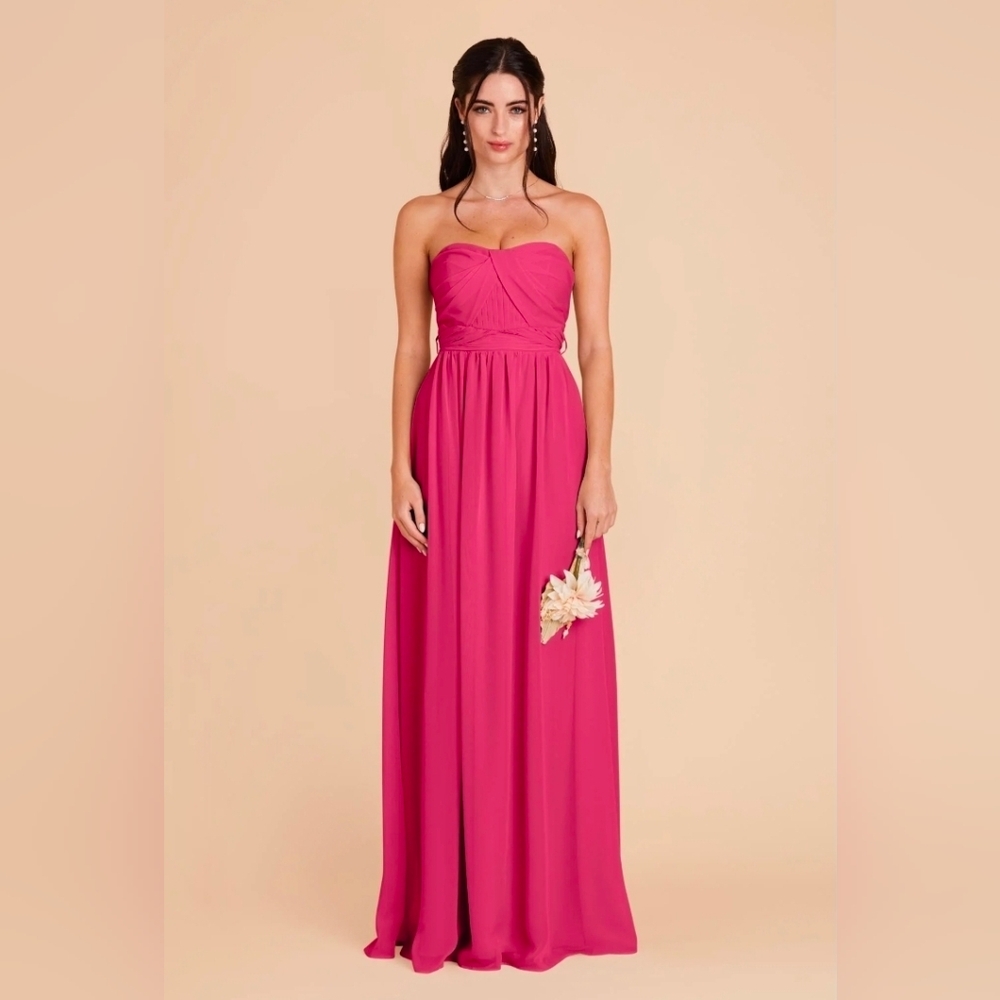 Birdy Grey Convertible Grace Chiffon Fuchsia Dress